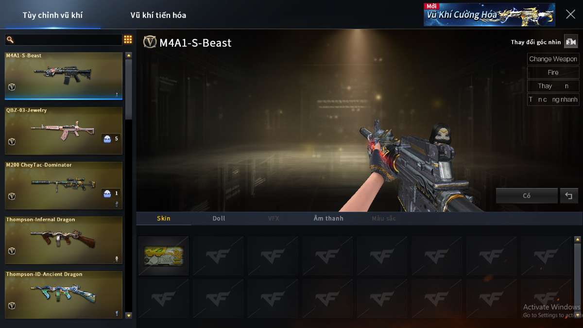 shop acc cf uy tin gia re